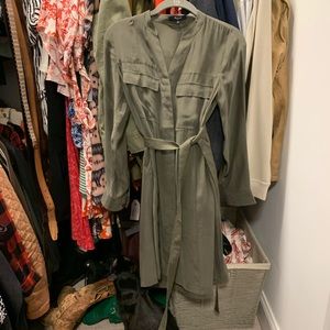 Green Madewell shirt dress